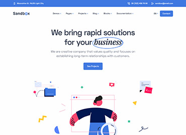 Sand Box Ux Sandbox - Modern & Multipurpose NextJS Template
